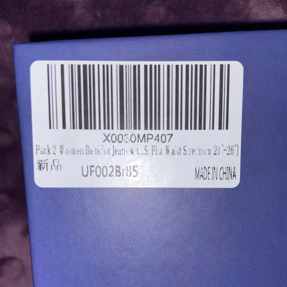 2 Pack Women’s Belts - Picture 2 of 5